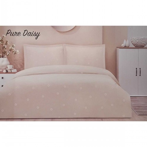Ranforce Tek Kişilik Nevresim Takımı Pure Daisy Bej