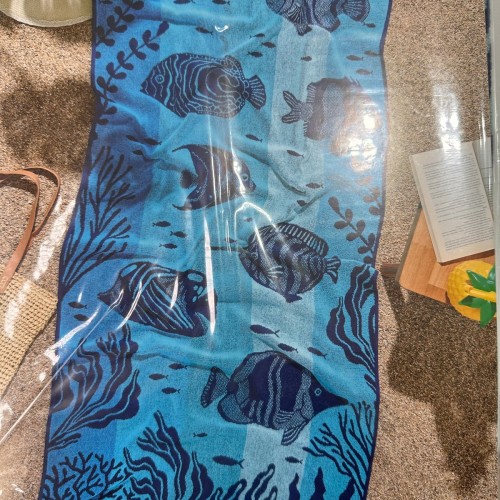 ocean fish plaj havlu 75x150