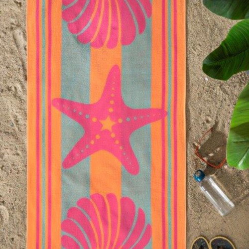Pink Shell Plaj Havlusu